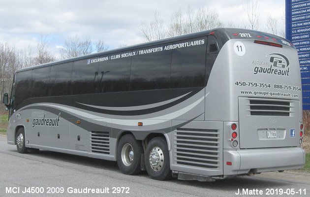 BUS/AUTOBUS: MCI J4500 2009 Gaudreault