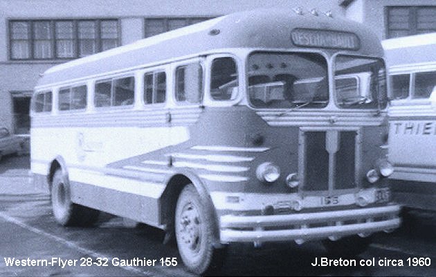 BUS/AUTOBUS: Western Flyer 28-32 1954 Gauthier Autobus (Deschambault)