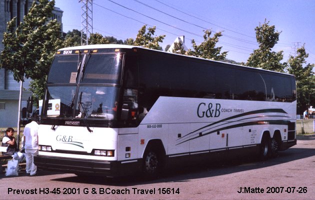 BUS/AUTOBUS: Prevost H3-45 2001 G & B coach