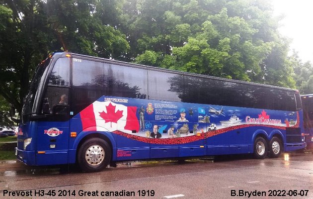 BUS/AUTOBUS: Prevost X3-45 2014 Great Canadian