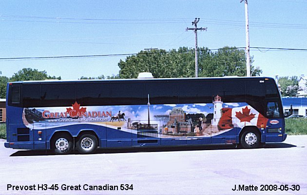 BUS/AUTOBUS: Prevost H3-45 2001 Great Canadian Coach