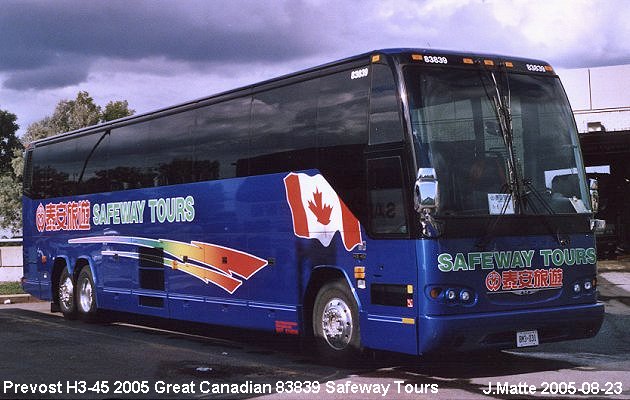BUS/AUTOBUS: Prevost H3-45 2005 Great Canadian
