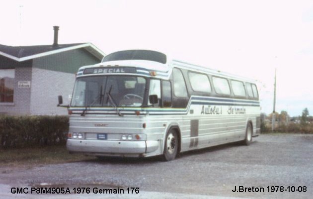 BUS/AUTOBUS: GMC P8M4905A 1976 Germain