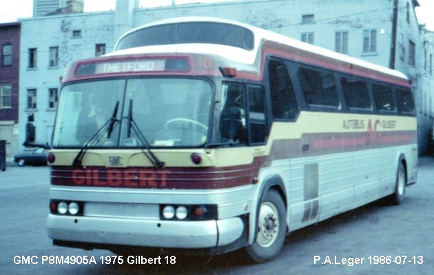 BUS/AUTOBUS: GMC PD4905 1975 Gilbert