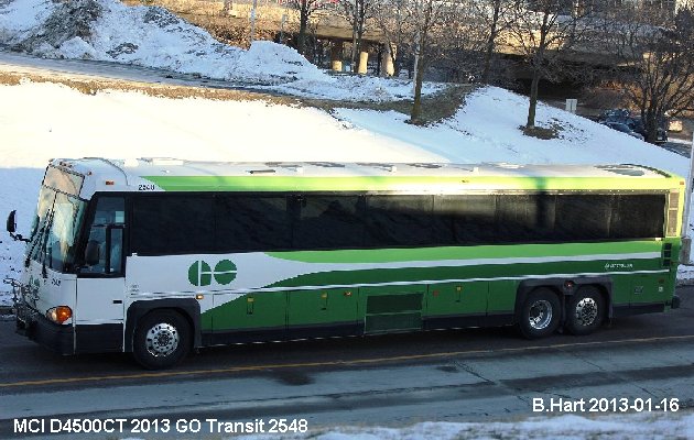 BUS/AUTOBUS: MCI D4500 CT 2013 Go Transit