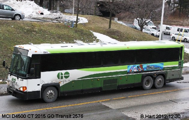 BUS/AUTOBUS: MCI D4500 CT 2015 Go Transit