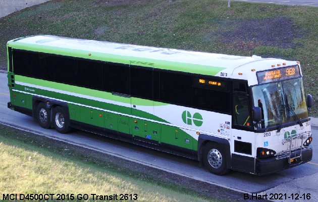 BUS/AUTOBUS: MCI D4500CT 2015 Go Transit