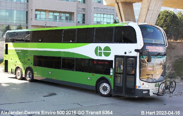 BUS/AUTOBUS: Alexander-Dennis Enviro 500 2016 Go Transit