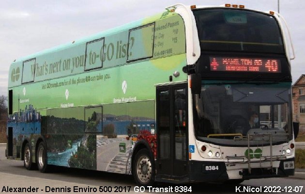 BUS/AUTOBUS: Alexander-Dennis Enviro 500 2017 Go Transit