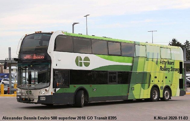 BUS/AUTOBUS: Alexander-Dennis Enviro 500 Superlow 2018 GO Transit