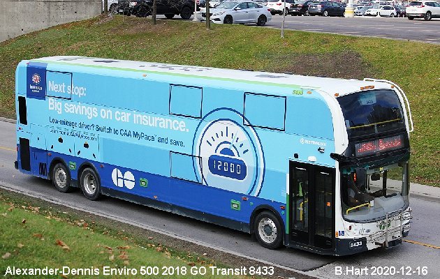 BUS/AUTOBUS: Alexander-Dennis Enviro 500 2018 Go Transit