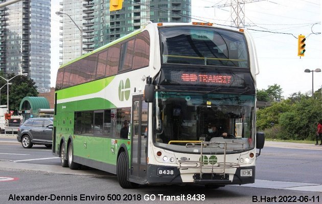 BUS/AUTOBUS: Alexander-Dennis Enviro 500 2018 Go Transit
