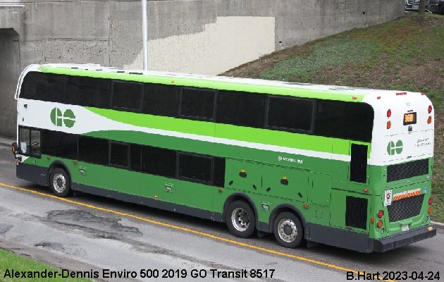 BUS/AUTOBUS: Alexander-Dennis Enviro 500 2019 Go Transit
