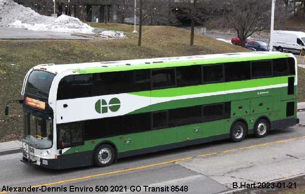 BUS/AUTOBUS: Alexander-Dennis Enviro 500 2021 Go Transit