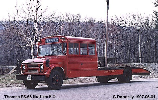 BUS/AUTOBUS: Thomas FS-65 1980 Gorham F.D.