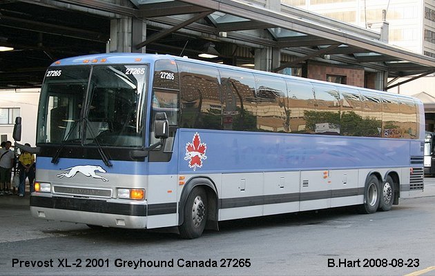 BUS/AUTOBUS: Prevost XL-2 2001 Greyhound Canada