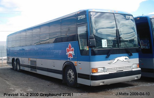 BUS/AUTOBUS: Prevost XL-2 2000 Greyound
