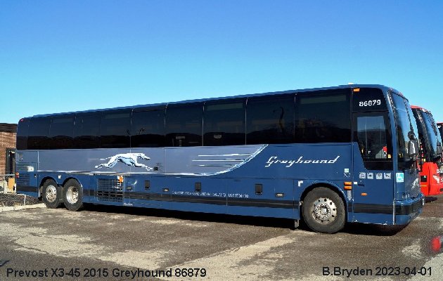 BUS/AUTOBUS: Prevost X3-45 2016 Greyhound