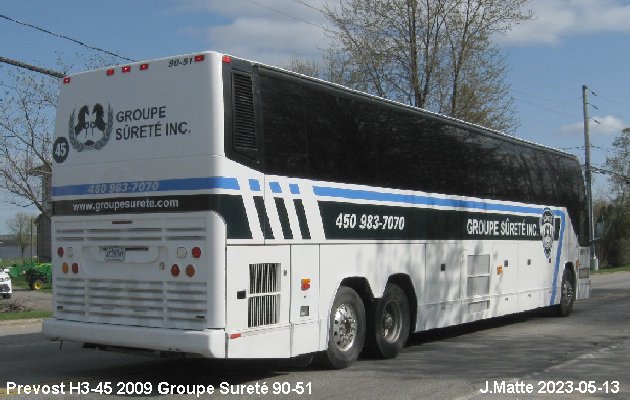 BUS/AUTOBUS: Prevost H3-45 2009 Groupe Sureté