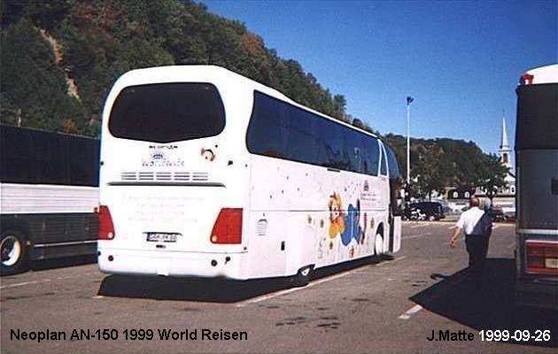 BUS/AUTOBUS: Neoplan AN 150 1999 World Reisen