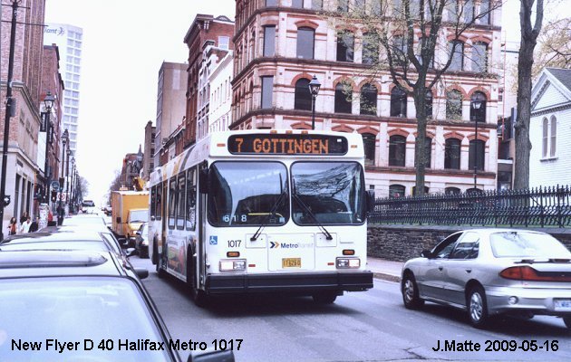 BUS/AUTOBUS: New Flyer D40 1995 Halifax Metro