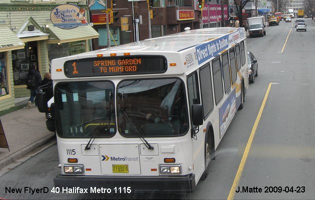 BUS/AUTOBUS: New Flyer D40 2006 Halifax Metro