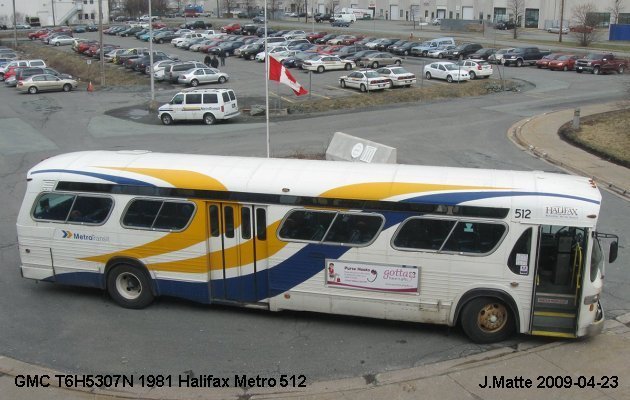 BUS/AUTOBUS: GMC T6H5307N New Look 1981 Halifax Metro