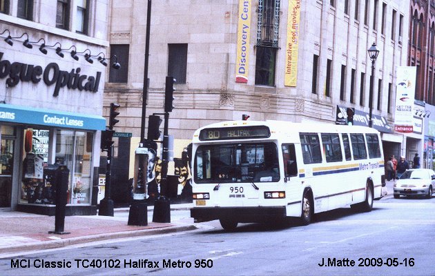 BUS/AUTOBUS: MCI Classic 1992 Halifax Metro