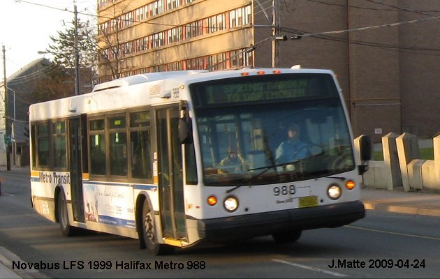 BUS/AUTOBUS: Novabus LFS40102 1999 Halifax Metro
