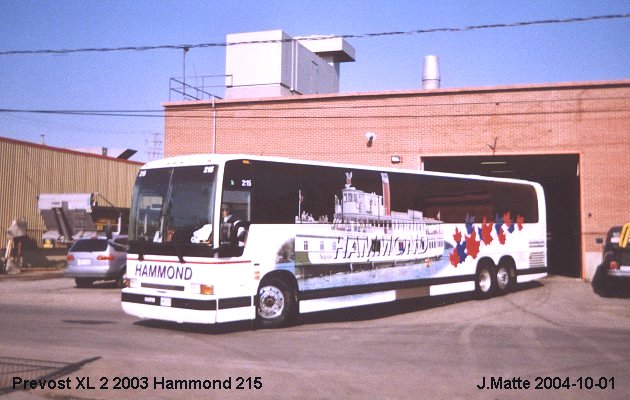 BUS/AUTOBUS: Prevost XL-2 2003 Hammond
