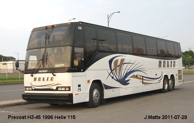 BUS/AUTOBUS: Prevost H3-45 1996 Helie