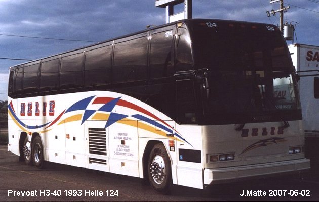 BUS/AUTOBUS: Prevost H3-40 1993 Helie