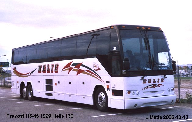 BUS/AUTOBUS: Prevost H3-45 1999 Helie