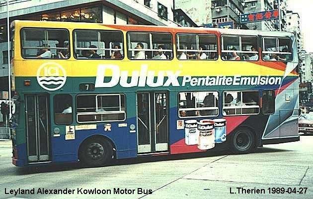 BUS/AUTOBUS: Leyland Olympian (Alexander) 1985 Kowloon Motor Bus