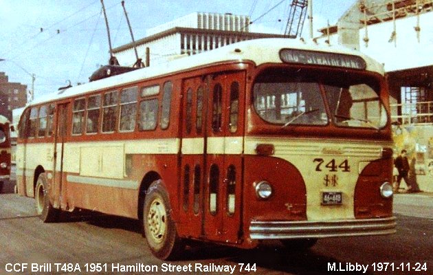BUS/AUTOBUS: C.C.F./Brill T 48A 1951 Hamilron Street Railway