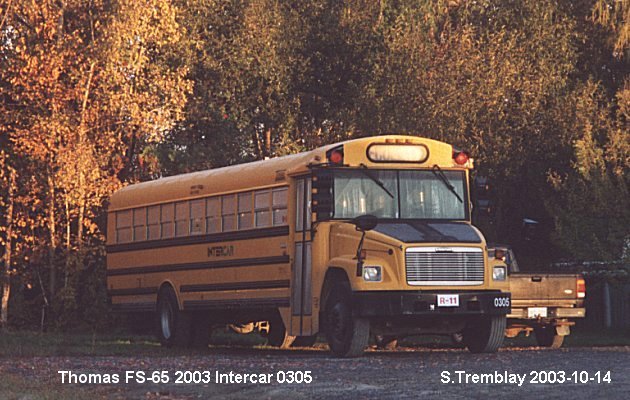BUS/AUTOBUS: Thomas FS-65 2003 Intercar