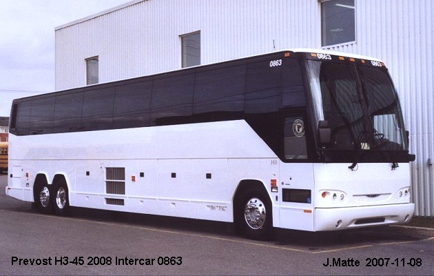 BUS/AUTOBUS: Prevost H3-45 2008 Intercar