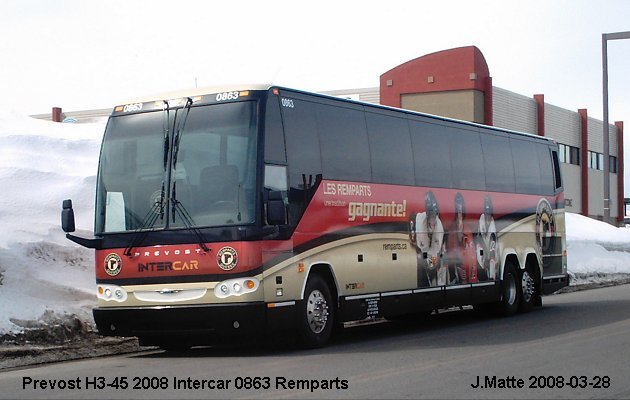 BUS/AUTOBUS: Prevost H3-45 2008 Intercar