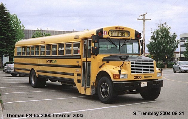 BUS/AUTOBUS: Thomas FS-65 2000 Intercar