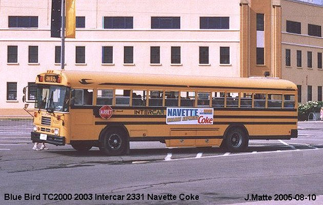 BUS/AUTOBUS: Blue Bird TC 2000 2003 Intercar