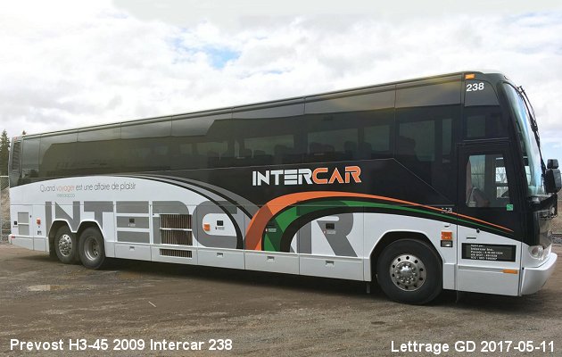 BUS/AUTOBUS: Prevost H3-45 2009 Intercar