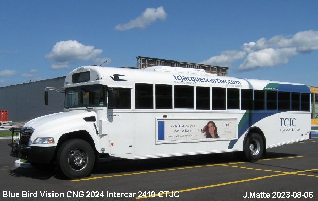 BUS/AUTOBUS: Blue Bird Vision CNG 2024 Intercar