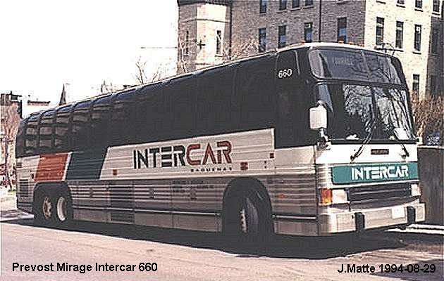 BUS/AUTOBUS: Prevost Le Mirage 1994 Intercar/Saguenay