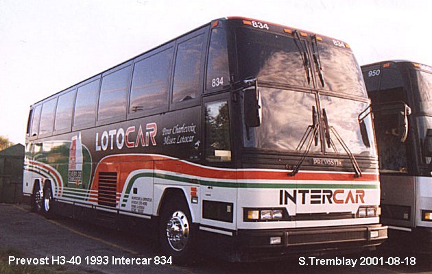BUS/AUTOBUS: Prevost H3-40 1993 Intercar
