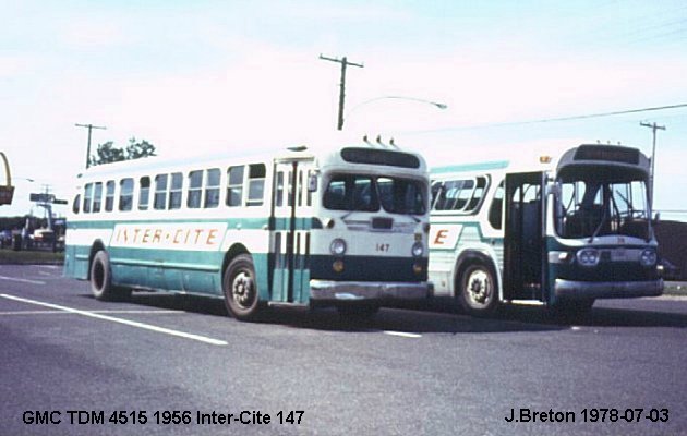 BUS/AUTOBUS: GMC TDM4515 1956 Intercite