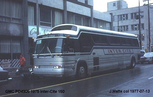 BUS/AUTOBUS: GMC P8M4905A 1975 Intercite