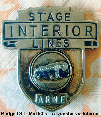 BUS/AUTOBUS: Badge Arne 1953 I.S.L.