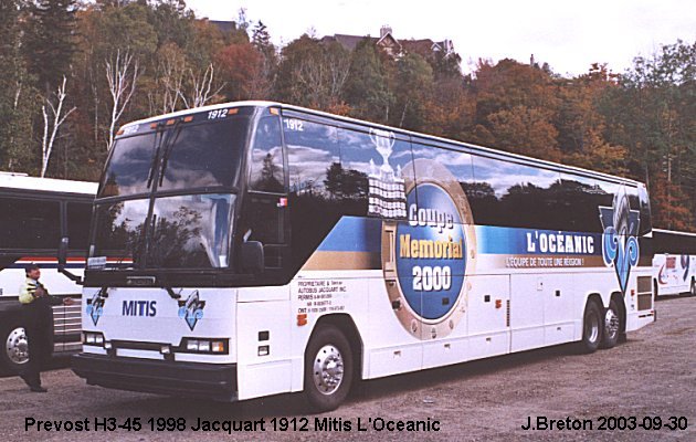BUS/AUTOBUS: Prevost H3-45 1998 Jacquart