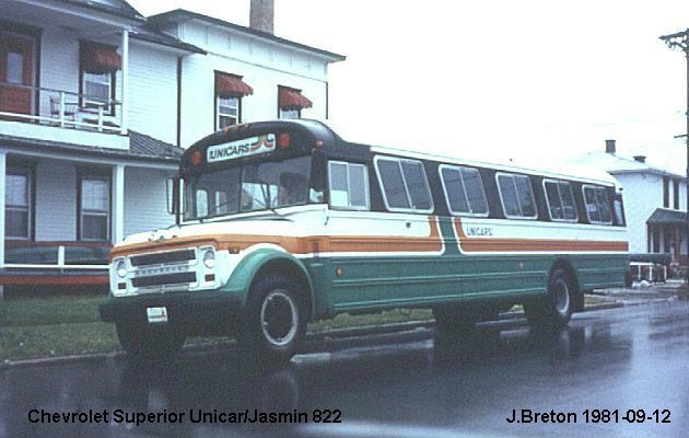 BUS/AUTOBUS: Corbeil Superior 1979 Unicar/Jasmin