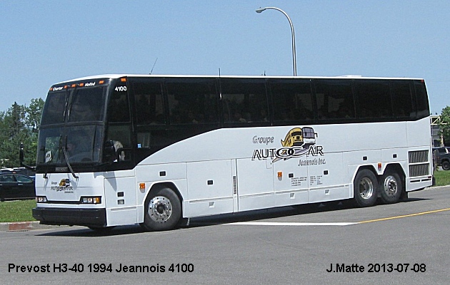 BUS/AUTOBUS: Prevost H3-40 1994 Jeannois
